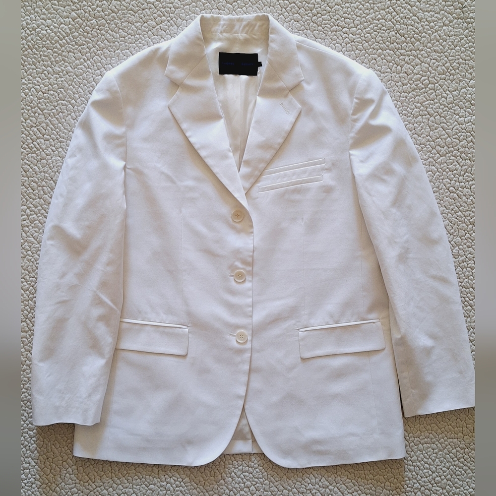 PROENZA SCHOULER Runway Sandis White Blazer Jacket Cotton Viscose US 10 Org$2290 - Picture 8 of 16
